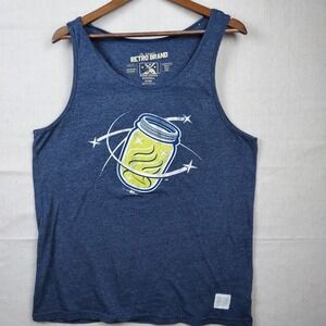 Retro Brand Minor League Tank Top XXL Relaxed Blue Graphic USAClassic...
